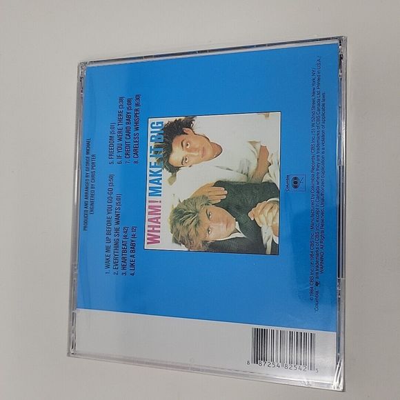 Wham! Make It Big (CD, 1984 Columbia Records) New Sealed - Picture 3 of 5